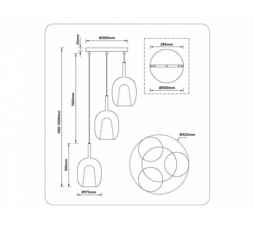 Подвесной светильник Ambrella Light LH LH11156