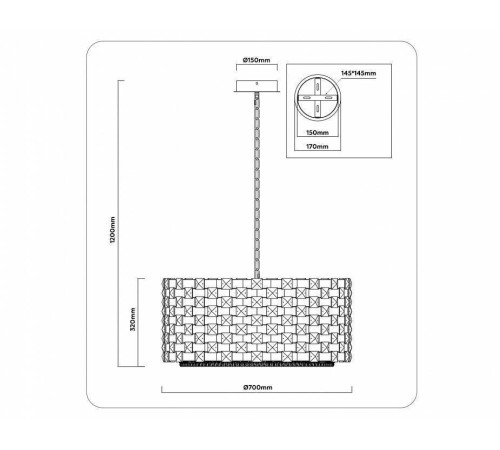 Подвесной светильник Ambrella Light LH LH41006