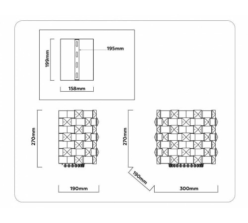 Накладной светильник Ambrella Light LH LH41014