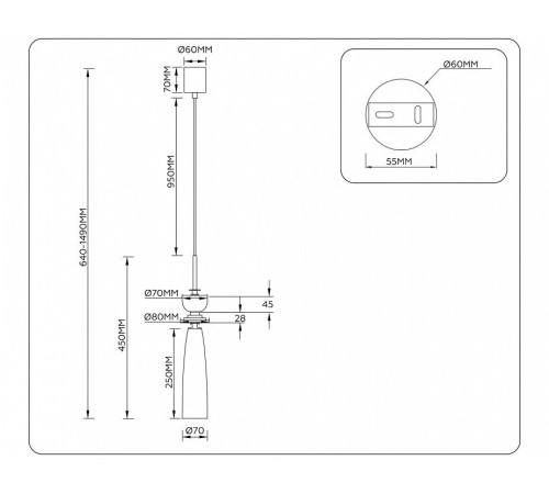 Подвесной светильник Ambrella Light LH LH75365