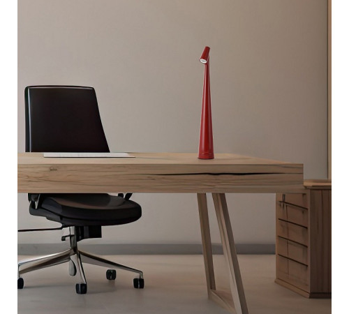 Настольная лампа декоративная Arte Milano 128101/H350/3-6K/3W Red