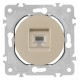 Розетка Ethernet RJ-45 без рамки Arte Milano am-202 202.45-1.shampan