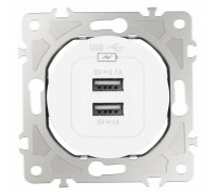 Розетка USB, без рамки Arte Milano am-202 202.46-1.white