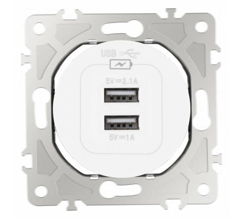 Розетка USB, без рамки Arte Milano am-202 202.46-1.white