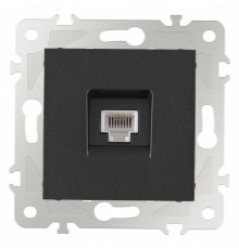Розетка телефонная RJ-11 без рамки Arte Milano am-203 203.51-1.black