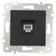 Розетка телефонная RJ-11 без рамки Arte Milano am-203 203.51-1.black