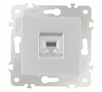 Розетка телефонная RJ-11 без рамки Arte Milano am-203 203.51-1.silver