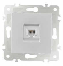 Розетка телефонная RJ-11 без рамки Arte Milano am-203 203.51-1.silver