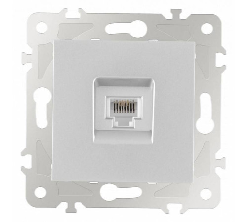 Розетка телефонная RJ-11 без рамки Arte Milano am-203 203.51-1.silver