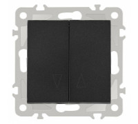Выключатель для жалюзи без рамки Arte Milano 206 206.38-2.black