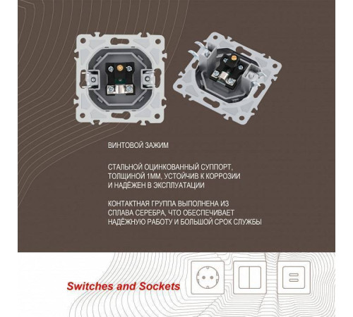 ТВ-розетка без рамки Arte Milano am-206 206.43-1.silver