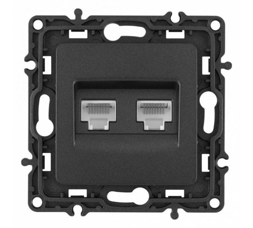 Розетка Ethernet RJ-45 без рамки Arte Milano am-217 217.45-2.black