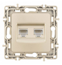 Розетка Ethernet RJ-45 без рамки Arte Milano am-217 217.45-2.shampan