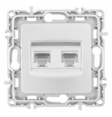 Розетка Ethernet RJ-45 без рамки Arte Milano am-217 217.45-2.silver