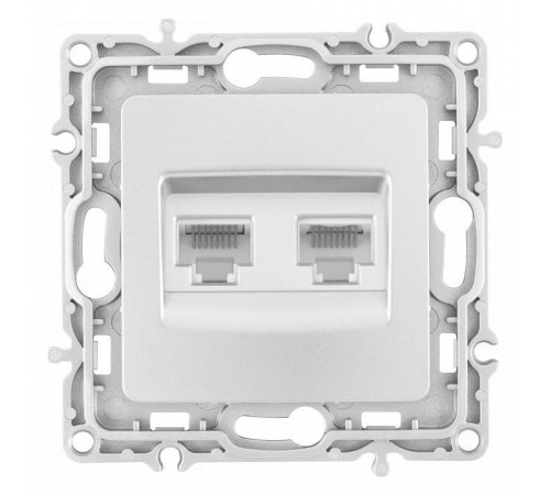 Розетка Ethernet RJ-45 без рамки Arte Milano am-217 217.45-2.silver