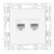 Розетка Ethernet RJ-45 без рамки Arte Milano am-217 217.45-2.white