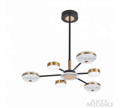 Люстра на штанге Arte Milano Ferrara-72069 272069/6 BK/GD
