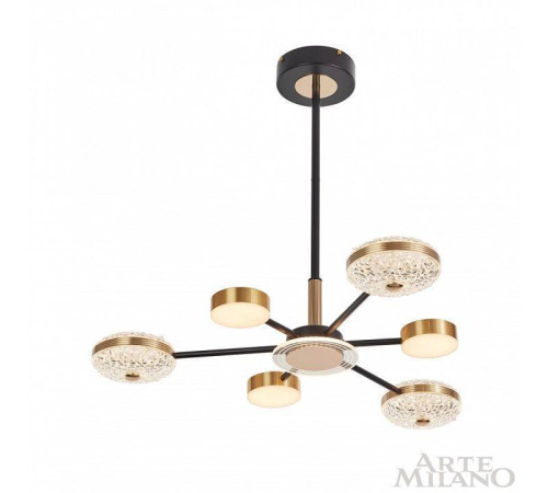 Люстра на штанге Arte Milano Ferrara-72069 272069/6 BK/GD