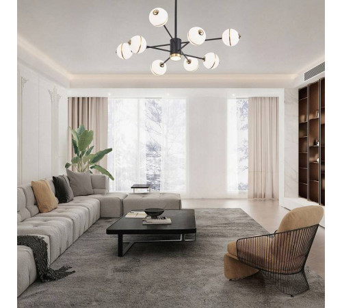 Люстра на штанге Arte Milano Ferrara-72069 272069/8 BK