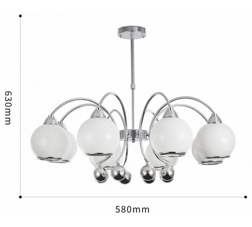 Люстра на штанге Arte Milano Neapolis-76207 276207/8 Ni