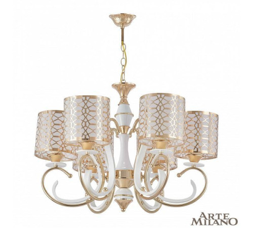 Подвесная люстра Arte Milano Florentia-1237 301237/6 Wh/Gd