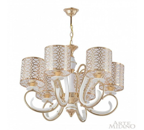 Подвесная люстра Arte Milano Florentia-1237 301237/6 Wh/Gd