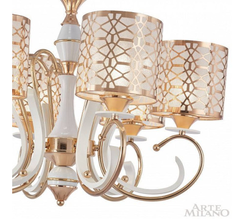 Подвесная люстра Arte Milano Florentia-1237 301237/6 Wh/Gd