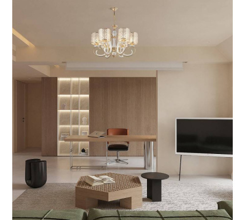 Подвесная люстра Arte Milano Florentia-1237 301237/6 Wh/Gd