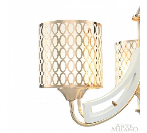 Подвесная люстра Arte Milano Florentia-3387 303387/8 Wh/Gd