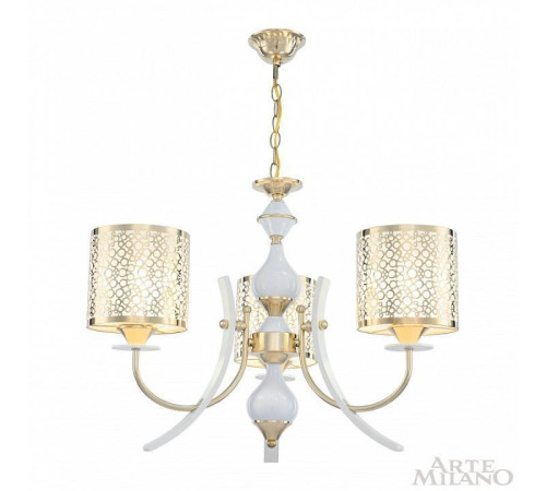 Подвесная люстра Arte Milano Florentia-6067 306067/3 Wh/Gd