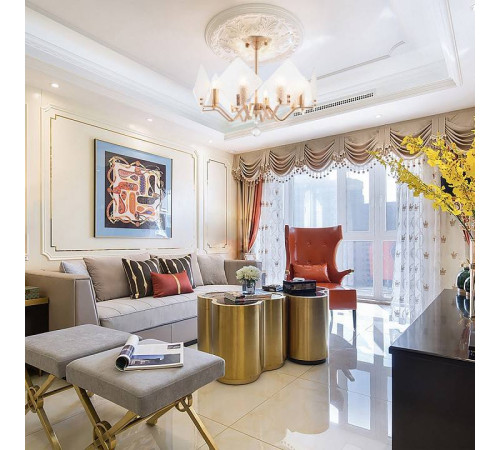 Люстра на штанге Arte Milano Sorrento-6309 376309/8/500 GD