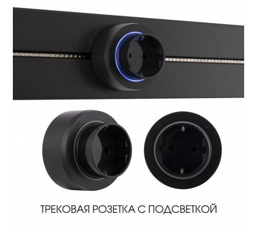 Розетка с заземлением на треке Arte Milano Am-track-sockets-39 397951TS/ES Black
