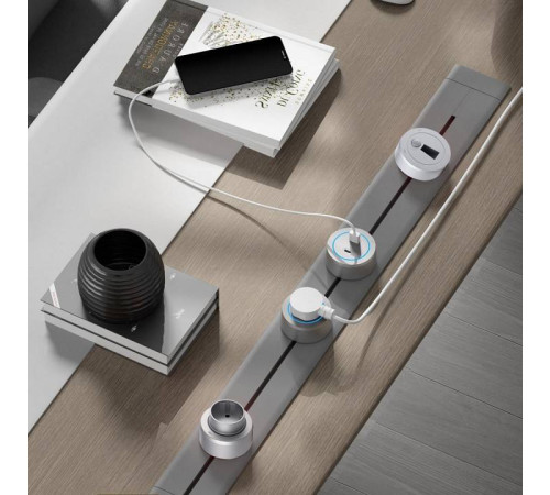 Розетка с заземлением на треке Arte Milano Am-track-sockets-39 397951TS/ES Black