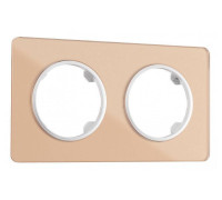 Рамка на 2 поста Arte Milano am-502.13 502.13-2.shampan