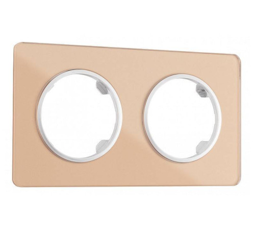 Рамка на 2 поста Arte Milano am-502.13 502.13-2.shampan