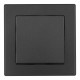 Выключатель одноклавишный Arte Milano SET06-1 SET06-1-30-1 black