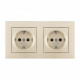 Розетка с заземлением и со шторкой Arte Milano SET06-2 SET06-2-40-1x2 shampan