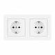 Розетка с заземлением и со шторкой Arte Milano SET06-2 SET06-2-40-1x2 white