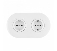 Розетка с заземлением и со шторкой Arte Milano SET08-2 SET08-2-40-1x2 white