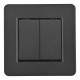 Выключатель двухклавишный Arte Milano SET16-1 SET16-1-30-2 black