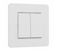 Выключатель двухклавишный Arte Milano SET16-1 SET16-1-30-2 white