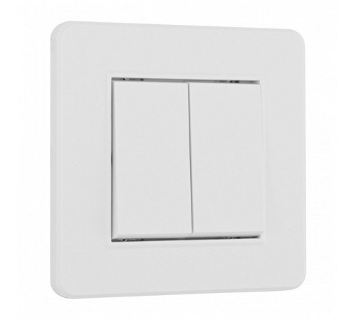 Выключатель двухклавишный Arte Milano SET16-1 SET16-1-30-2 white