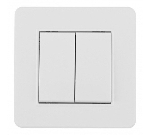 Выключатель двухклавишный Arte Milano SET16-1 SET16-1-30-2 white