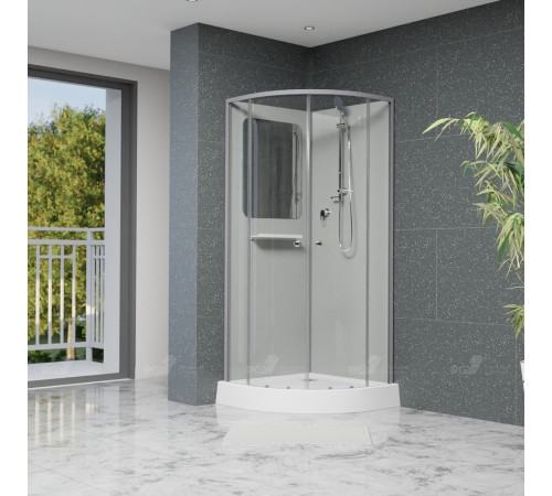 Душевая кабина RGW AN-208 100x100 см матовый хром 381320800-12