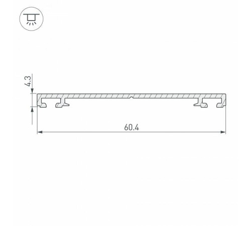 Крепеж Arlight PHS-3X-BASE-H4.3-2000 ANOD 019869