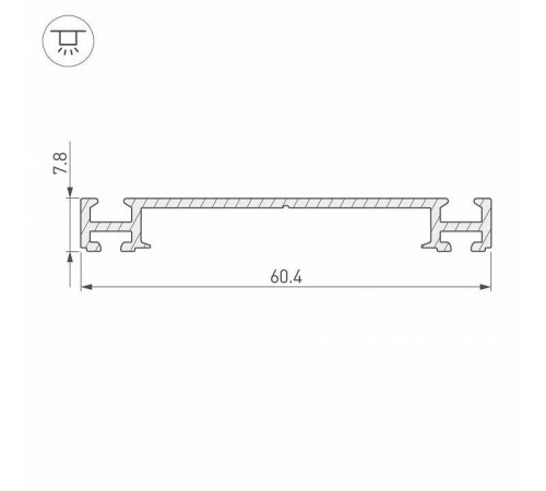 Крепеж Arlight PHS-3X-BASE-H7.8-2000 ANOD 019870