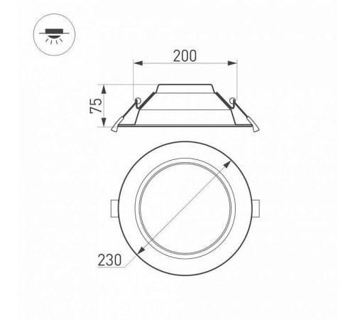Встраиваемый светильник Arlight CYCLONE 023217(2)