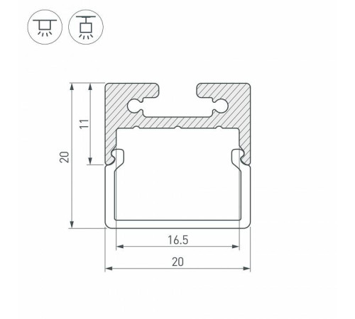 Короб универсальный Arlight SL-LINE 027993