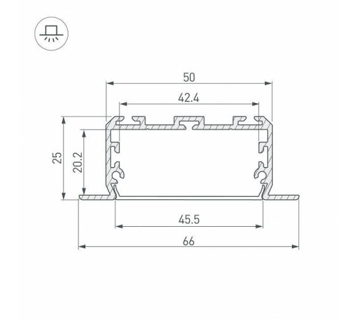 Профиль встраиваемый Arlight KLUS-POWER 028919