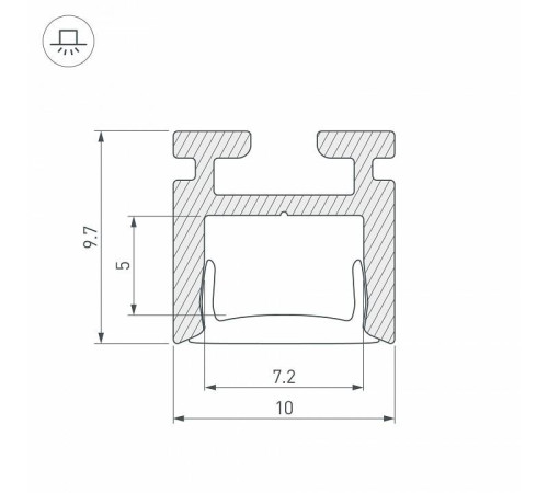 Профиль накладной Arlight PIK 029089